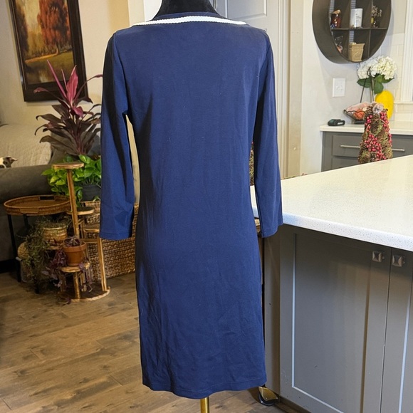 Talbots Navy Garment with White Detailing - Picture 6 of 7